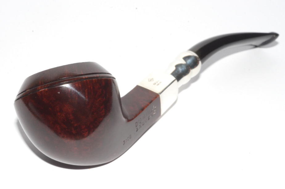 1989 Dunhill Bruyere 3108 Sterling Spigot Bent Bulldog Pipe